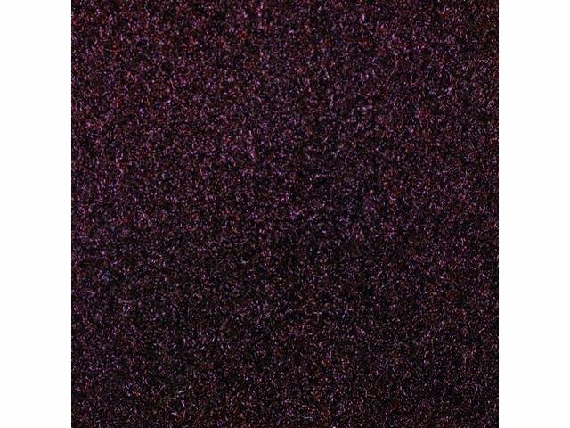 CARPET, Molded, cut pile, Claret / Dark Red (darkest red available), repro