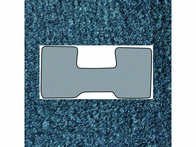 Blue 1-Piece Nylon Cut Pile Carpet Mat, A/T (except TH400) or 3SM/T, low tunnel for (74-86)