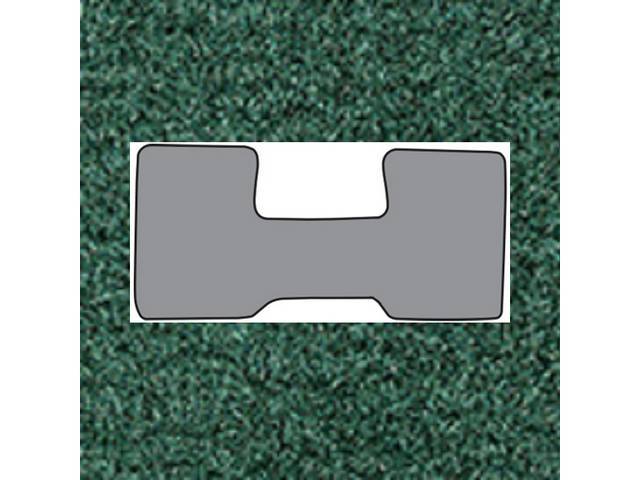 Light Jade Green 1-Piece Nylon Cut Pile Carpet Mat, A/T (except TH400) or 3SM/T, low tunnel for (74-86)