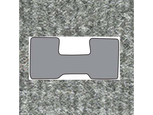 Silver 1-Piece Nylon Cut Pile Carpet Mat, A/T (except TH400) or 3SM/T, low tunnel for (74-86)