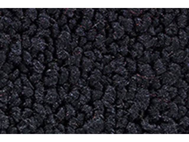 Rear Cab Wall Carpet, Loop, Midnight Blue, includes velcro for installation