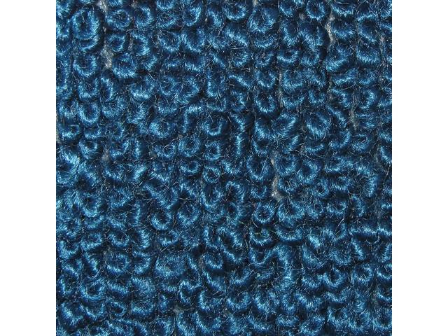 Rear Cab Wall Carpet, Loop, Bright Blue, includes velcro for installation