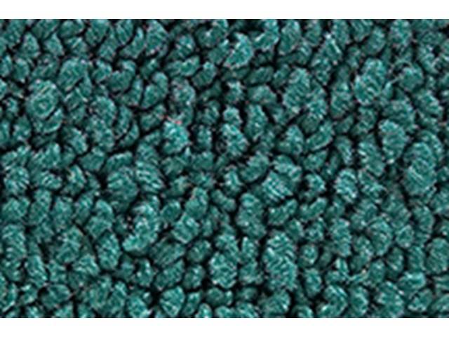 Rear Cab Wall Carpet, Loop, Aqua