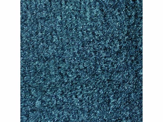 Rear Cab Wall Carpet, Cut pile, Blue, includes velcro for installation 