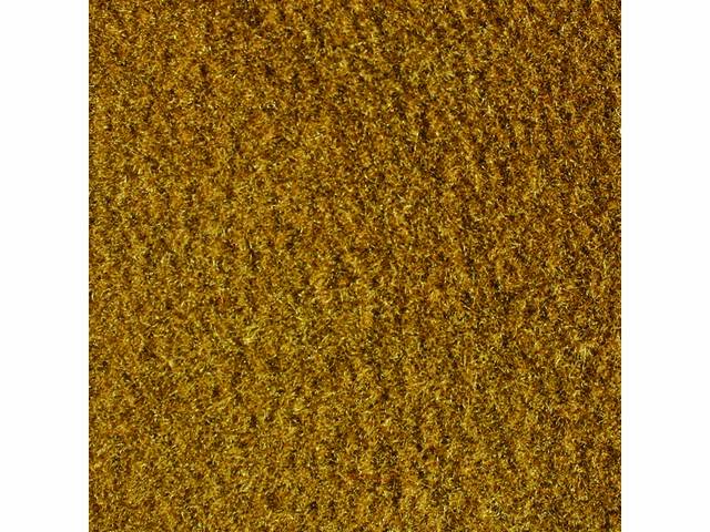 Rear Cab Wall Carpet, Cut pile, Buckskin, includes velcro for installation 