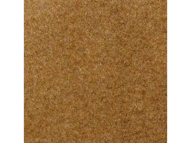 Rear Cab Wall Carpet, Cut pile, Medium Doeskin, includes velcro for installation 