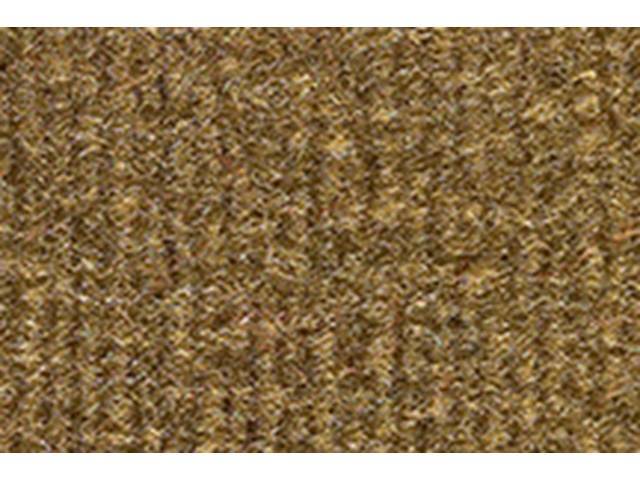 Rear Cab Wall Carpet, Cut pile, Buckskin, includes velcro for installation 