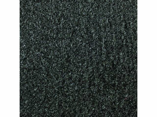 Rear Cab Wall Carpet, Cut pile, Charcoal, includes velcro for installation 