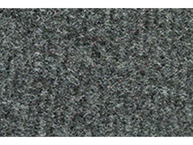 Rear Cab Wall Carpet, Cut pile, Dove Gray, includes velcro for installation 