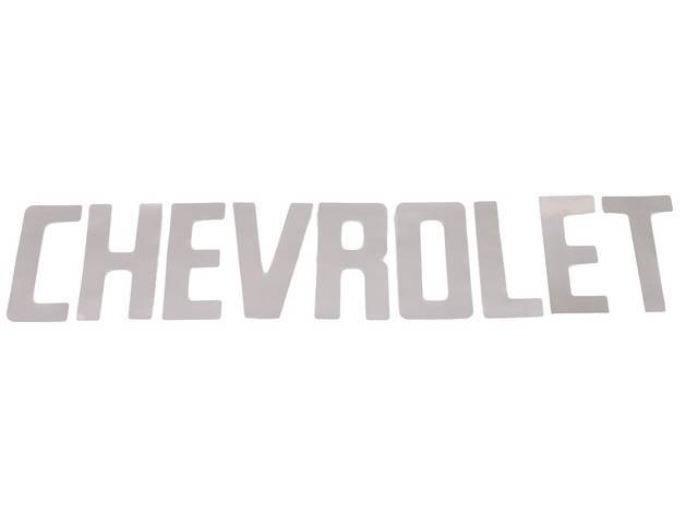 Tail Gate Name Decal, *Chevrolet*, Chrome