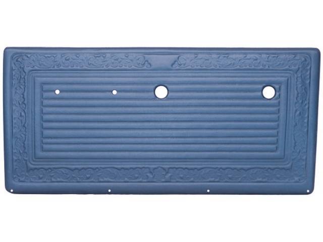 PANEL VINYL SET, Inside Door, Dark Blue, walrus grain vinyl features correct dielectrically scroll details, does not incl board / panel, top rail or attaching hardware