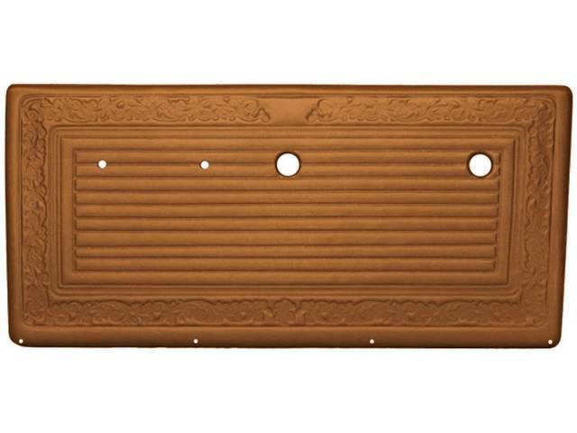 PANEL VINYL SET, Inside Door, Saddle, walrus grain vinyl features correct dielectrically scroll details, does not incl board / panel, top rail or attaching hardware