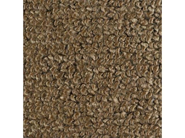 Door Panel Carpet Insert, Loop, Medium Saddle