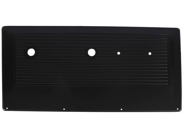 Black Horizontal Pleat (matches steel original design) Front Door Panel Set, ABS-plastic construction