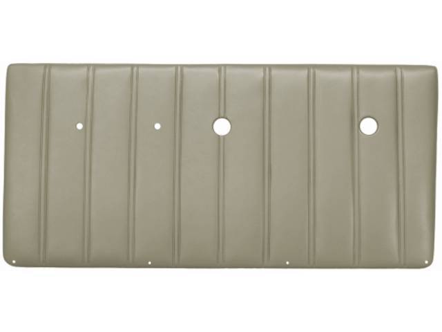 Phantom White Vertical Pleat Style Front Door Panel Set, ABS-plastic construction