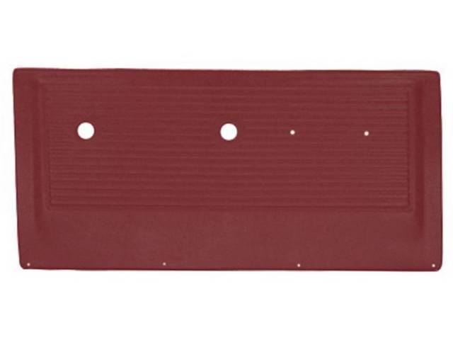 OE Red Horizontal Pleat (matches steel original design) Front Door Panel Set, ABS-plastic construction