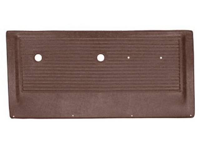 OE Brown Horizontal Pleat (matches steel original design) Front Door Panel Set, ABS-plastic construction