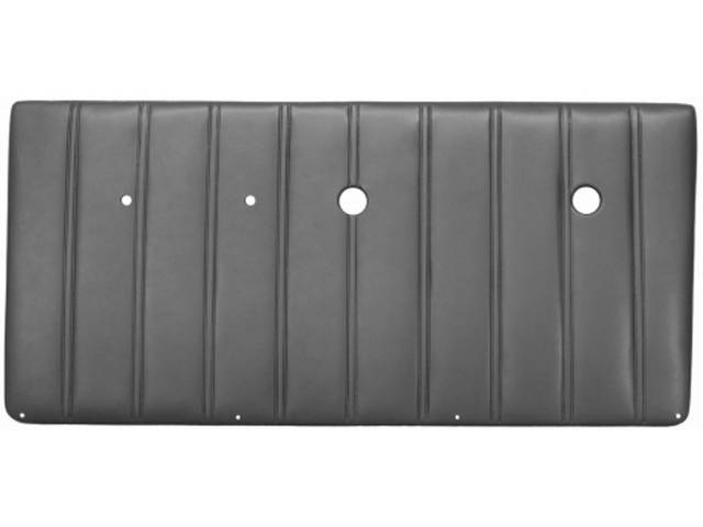 PANEL SET, Front Door, vertical pleat style, presidio gray, ABS-plastic, replacement style repro