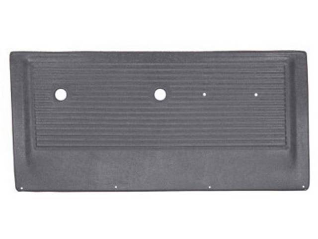 Presidio Gray Horizontal Pleat (matches steel original design) Front Door Panel Set, ABS-plastic construction