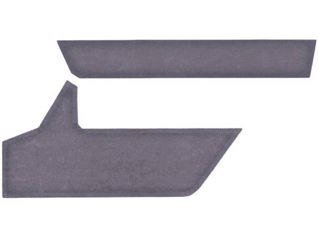 TRIM PACKAGE, CLOTH INSERTS, BLACK AND GRAPHITE, FOR USE W/ K-DPR-A-90'S AND K-DPR-D-90'S, WILL NOT FIT OE DOOR PANELS