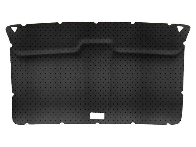 HEADLINER, ORIGINAL STYLE, REAR, COVERED IN BUCKSKIN PERFORATED VINYL