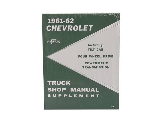 Chevy Truck Service Manual Book, NEEDS TO BE COMBINED W/ K-LSM-60, Reproduction for (60-62)