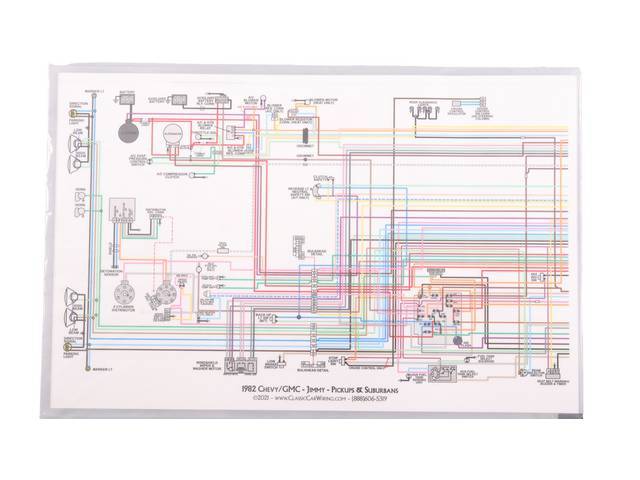 Wiring Diagram Manual, Full color, Laminated, 17 Inch x 11 Inch, Format shows OE factory color coded wires as they are in the vehicle, Easy to read 