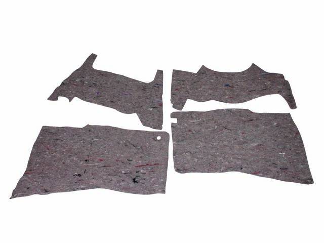 FELT MAT, Under Carpet / Floor, repro, (4)  ** see p/n K-SP-60A for matching soundproofing **