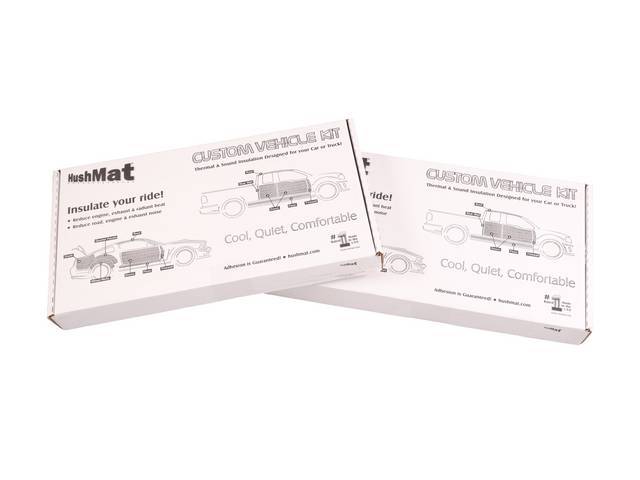 HushMat Complete Vehicle Kit, Silver backing, Incl floor pan / firewall / doors / trunk and roof sections