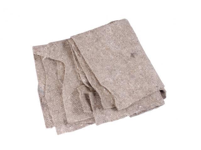 FELT MAT, Under Seat, 1-piece repro  ** see p/n K-SP-67D / K-SP-67E for matching soundproofing **