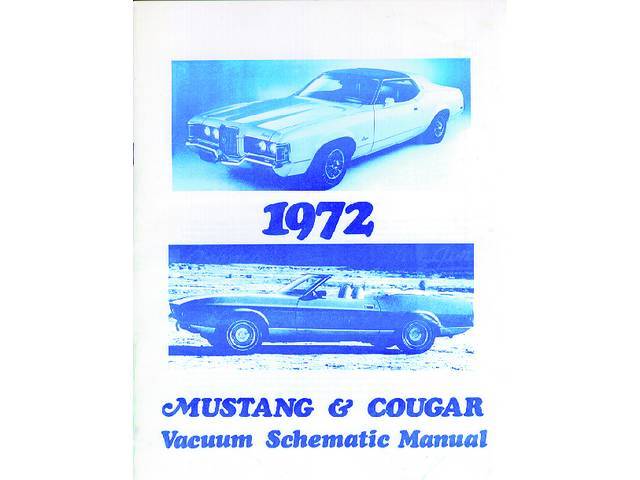 1972  72    MUSTANG/MACH  1 COUGAR VACUUM SCHEMATIC 