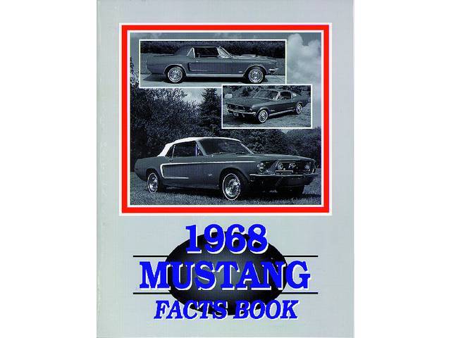 BOOK, ILLUSTRATED FACTS, 1968 MUSTANG