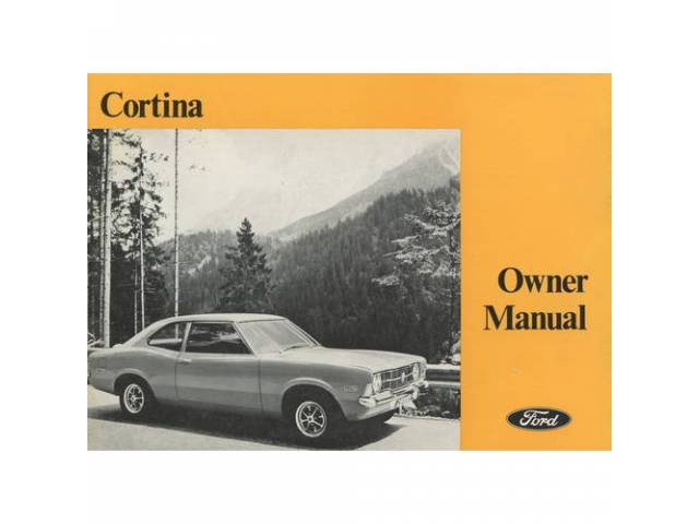 OWNERS MANUAL, Original Ford, 72 pages, nos 