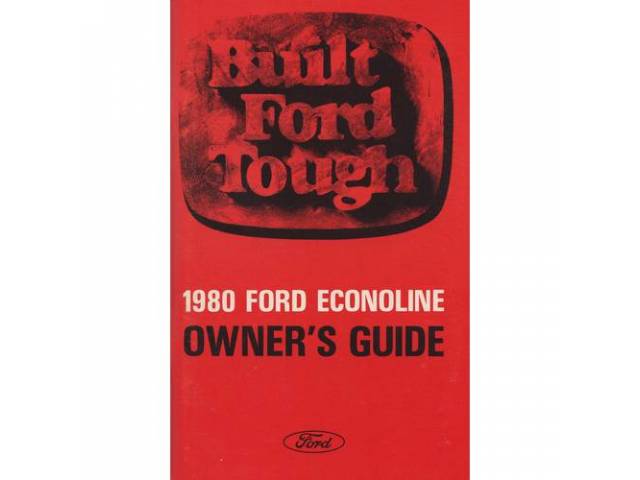 OWNERS MANUAL, Original Ford, 170 pages, nos 