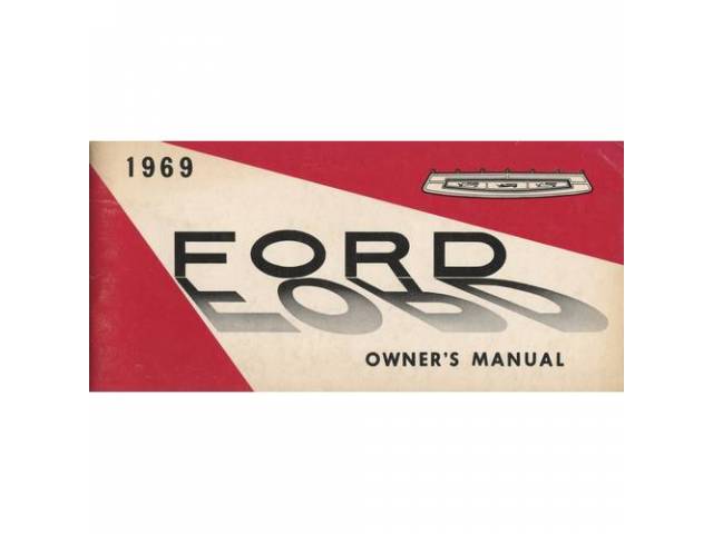 OWNERS MANUAL, Original Ford, 68 pages, nos 