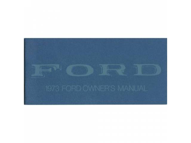 OWNERS MANUAL, Original Ford, 84 pages, nos 
