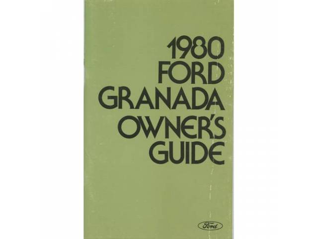 OWNERS MANUAL, Original Ford, 122 pages, nos 