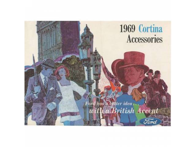 1969 FORD CORTINA ACCESSORIES SALES BROCHURE