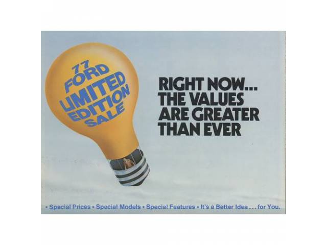 1977 FORD BETTER IDEAS SALES BROCHURE