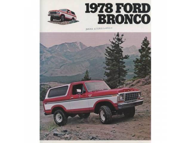 1978 FORD BRONCO SALES BROCHURE