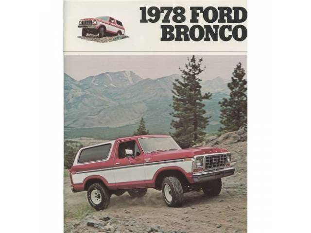 1978 FORD BRONCO SALES BROCHURE
