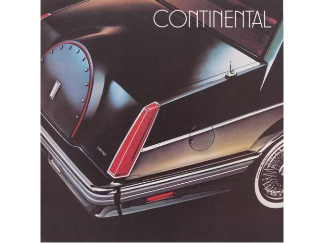 1982 LINCOLN CONTINENTAL SALES BROCHURE