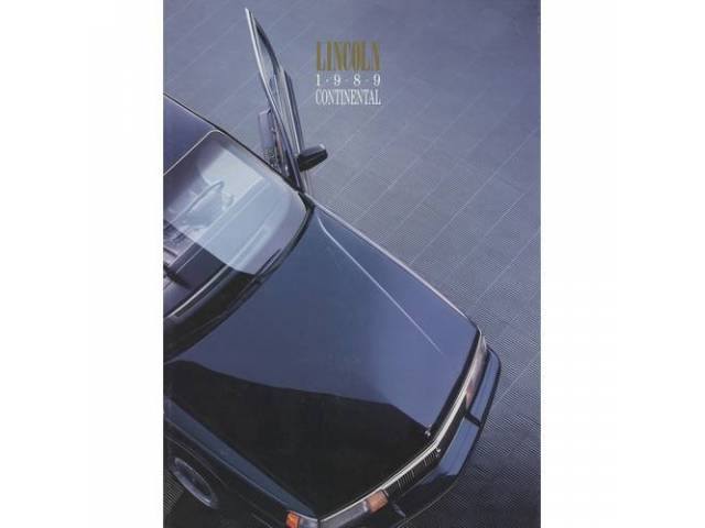 1989 LINCOLN CONTINENTAL SALES BROCHURE