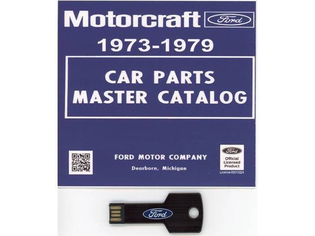 Ford Car and Bronco Text and Illustrations Parts Manual, 1973-1979, on USB Flash Drive