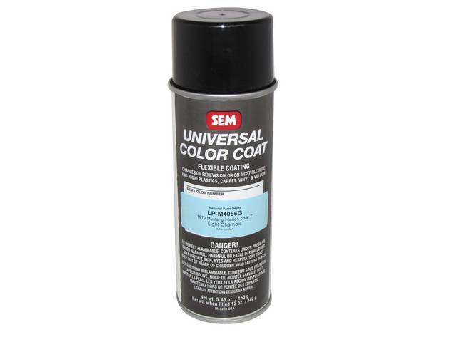 Interior Paint, Spray, Low Luster, 1979  Light Chamois, Multi Purpose Sem Paint Can Bond At A Molecular Level When Surface Is Properly Prepped, For Use On Metal, Plastics And Vinyl