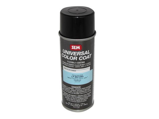 Interior Paint, Spray, Low Luster, 1980-81 Caramel, Multi Purpose Sem Paint Can Bond At A Molecular Level When Surface Is Properly Prepped, For Use On Metal, Plastics And Vinyl