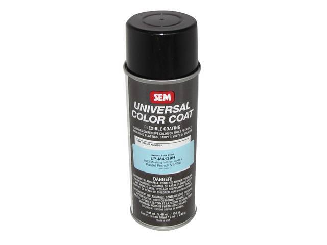 Interior Paint, Spray, Low Luster, 1982 Pastel French Vanilla, Multi Purpose Sem Paint Can Bond At A Molecular Level When Surface Is Properly Prepped, For Use On Metal, Plastics And Vinyl