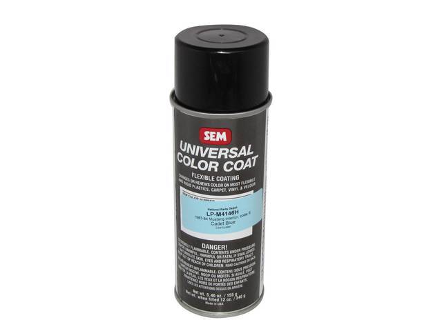 Interior Paint, Spray, Low Luster, 1983-84 Cadet / Academy Blue, Multi Purpose Sem Paint Can Bond At A Molecular Level When Surface Is Properly Prepped, For Use On Metal, Plastics And Vinyl