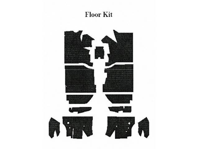 Floor Pan Kit, Acousti Shield, Quite Ride Solutions, 2 Stage Kit, Incl Sound Damper Pads And Thermal And Vibration Damping Panels, Designed To Apply Directly To The Floor Pan To Reduce Heat And Road Noise 
