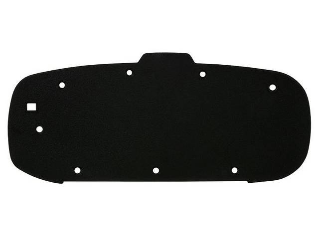 Lid, Console Armrest Trim Panel, Inner, Black, Incl Correct Mounting Hole Location For Catch, Exact Repro